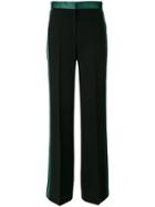 Victoria Victoria Beckham Contrast Stripe Trousers - Black