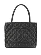 Chanel Pre-owned Medallion Hand Bag - Black