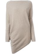 Ralph Lauren Purple Asymmetric Hem Jumper, Women's, Size: Medium, Nude/neutrals, Cashmere