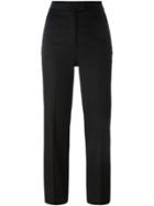 Msgm Cropped Tailored Trousers - Black