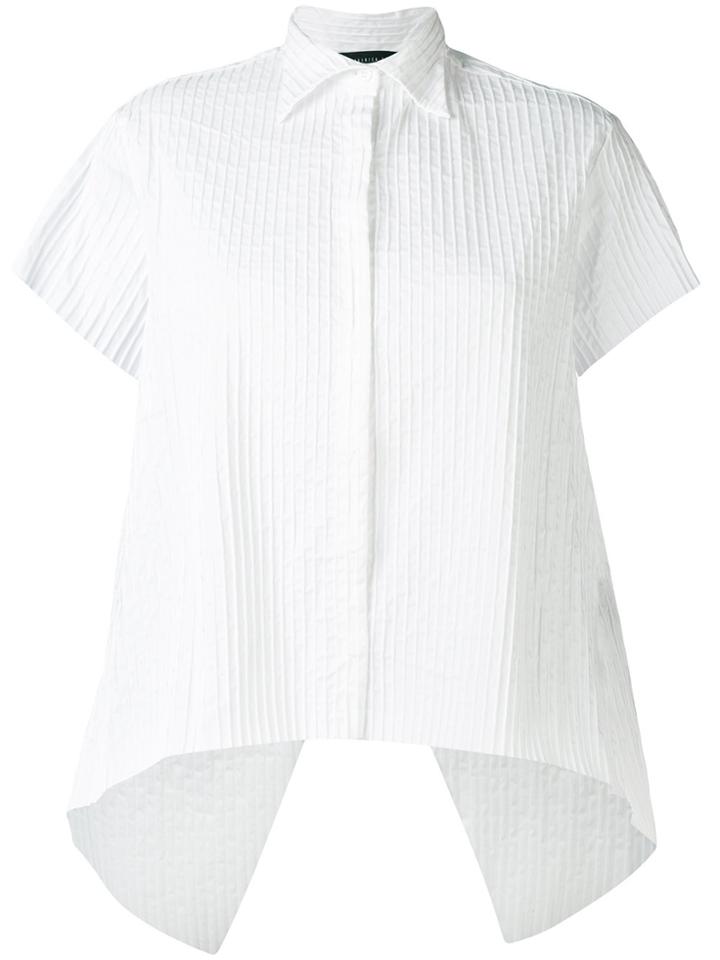 Federica Tosi Boxy Stripe Shirt - White