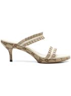 Gucci Vintage Gucci Pattern Mules - Nude & Neutrals
