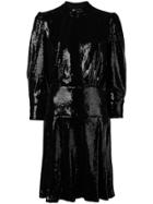 Just Cavalli Long-sleeve Flared Dress - Black