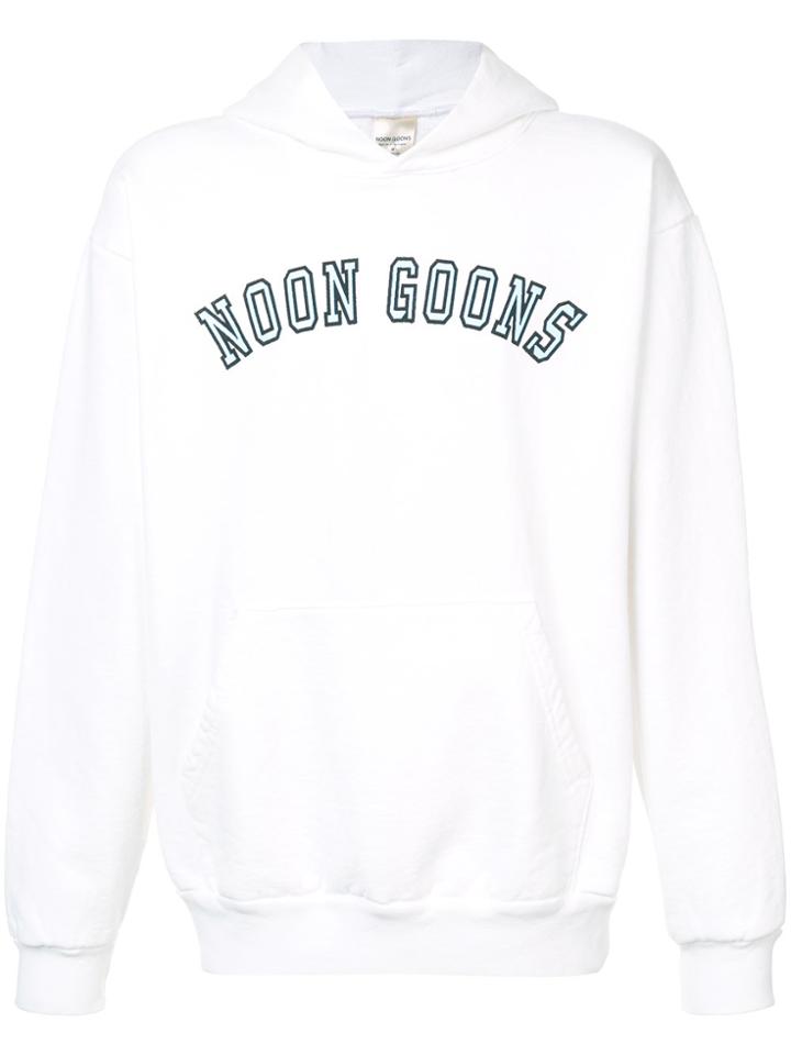 Noon Goons Logo Print Hoodie - White