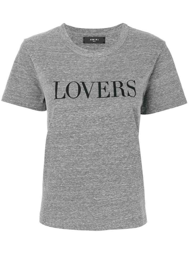 Amiri Lovers Printed T-shirt - Grey