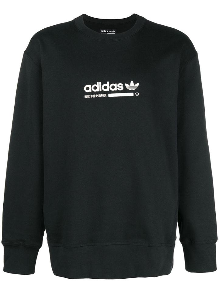 Adidas Printed Logo Sweatshirt - Black