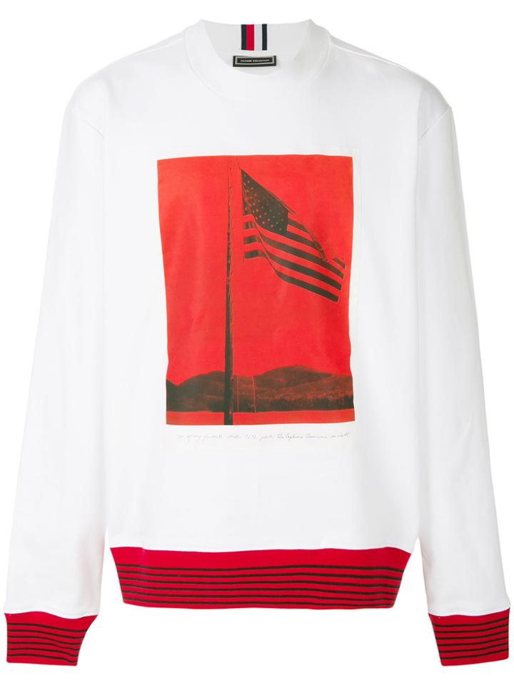 Tommy Hilfiger Flag Print Sweatshirt - White
