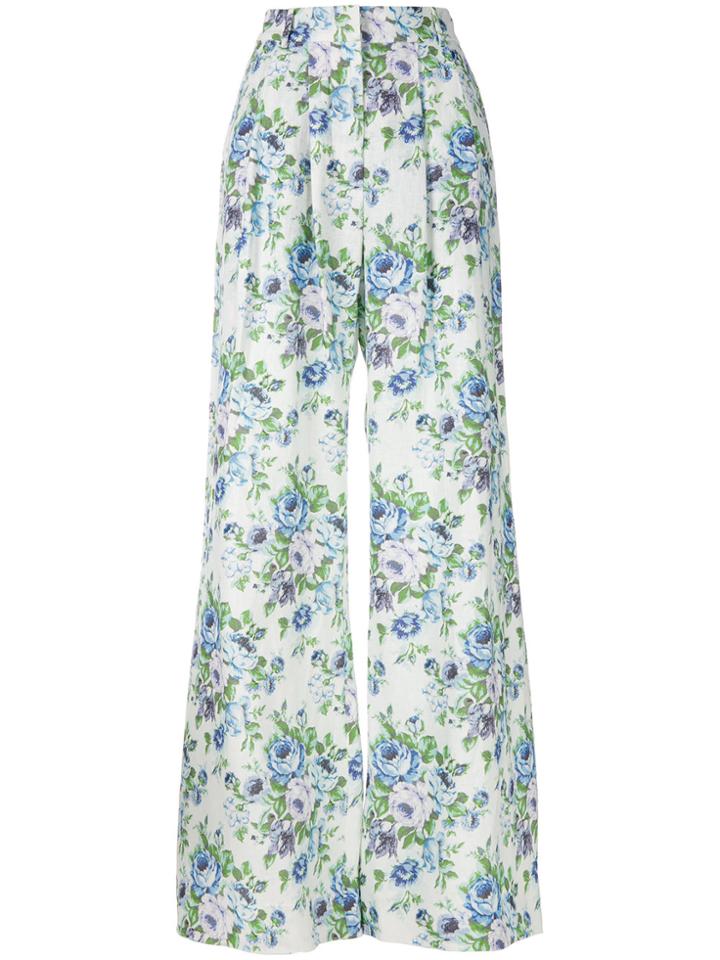 Zimmermann Floral Print Flared Trousers - Multicolour