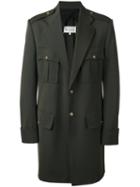 Maison Margiela - Military Coat - Men - Cotton/viscose/virgin Wool - 54, Green, Cotton/viscose/virgin Wool