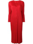Pleats Please By Issey Miyake Plissé Coat - Red