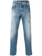 Golden Goose Deluxe Brand Cropped Straight Leg Jeans - Blue