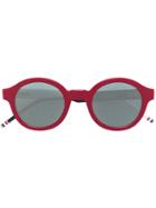 Thom Browne Eyewear Limited Edition Round Sunglasses - Red