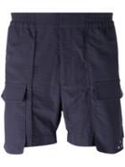 Var/city - Side Pocket Track Shorts - Men - Cotton/polyimide - 50, Blue, Cotton/polyimide
