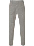 Paul Smith Checked Tapered Trousers - Grey