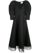 Khaite Puff Sleeve Dress - Black