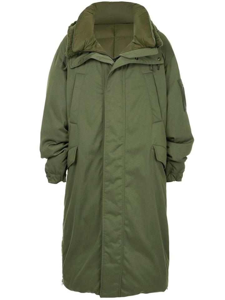 Juun.j Oversized Padded Coat - Green