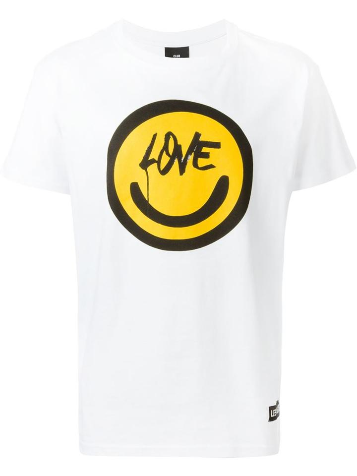 Les (art)ists Smile T-shirt, Men's, Size: M, White, Cotton