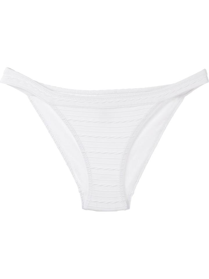 Heidi Klein High Leg Bikini Bottom, Women's, Size: Medium, White, Polyamide/spandex/elastane