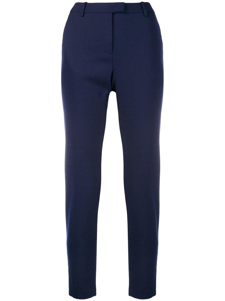 Altuzarra Cropped Slim-fit Trousers - Blue