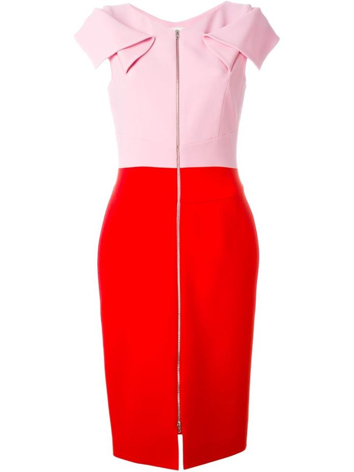 Antonio Berardi Front Zip Combo Dress