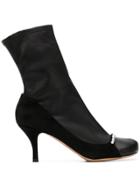 Valentino Jewel Embellished Boots - Black