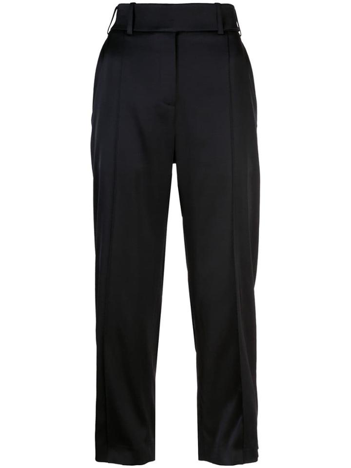 Alexandre Vauthier Satin Suit Pants - Black