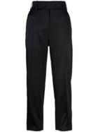 Alexandre Vauthier Satin Suit Pants - Black