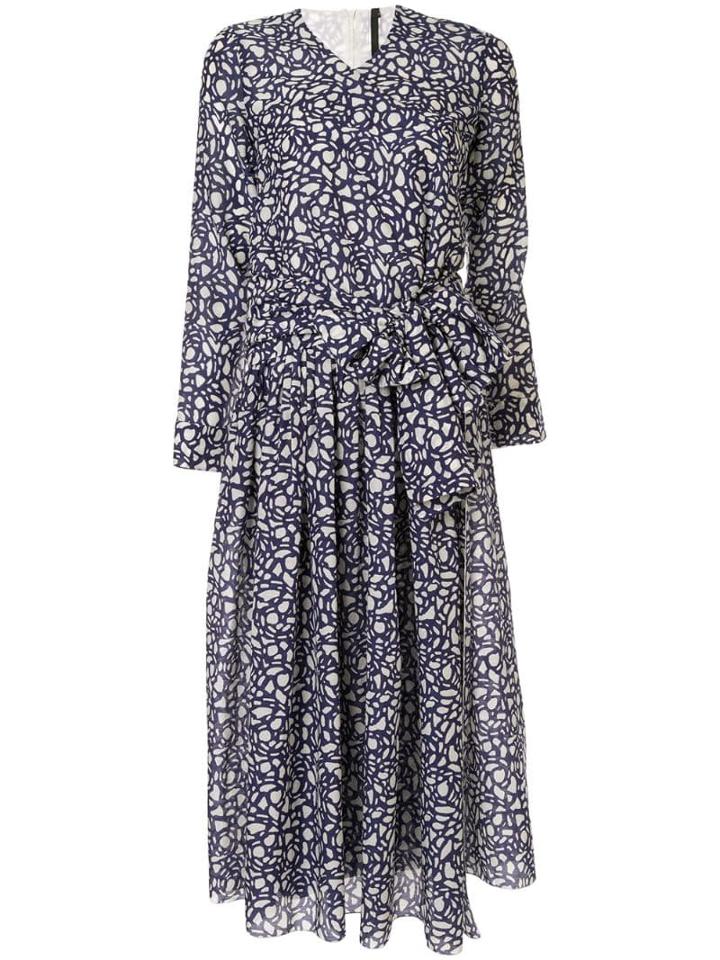 Sara Lanzi Patterned Dress - Blue