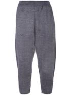 Boboutic Loose-fit Cropped Trousers, Women's, Size: Small, Grey, Viscose/polyamide/polyester