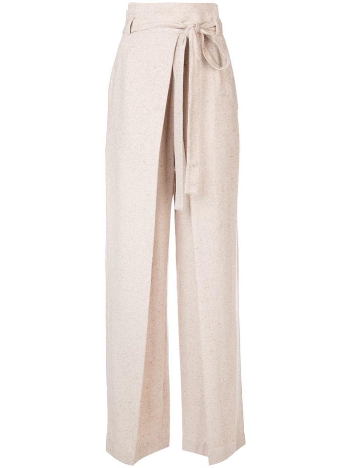 Ulla Johnson High Waist Palazzo Trousers - Neutrals