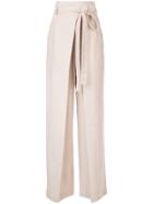 Ulla Johnson High Waist Palazzo Trousers - Neutrals