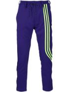 Y-3 Striped Track Pants, Men's, Size: Small, Pink/purple, Polyester/cotton