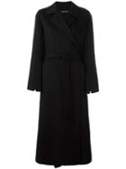 Iris Von Arnim Belted Coat, Women's, Size: Small, Black, Cashmere