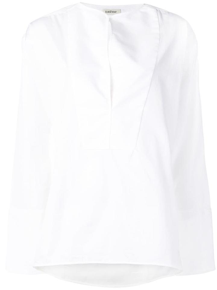Toteme Millay Tuxedo Blouse - White