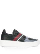 Z Zegna Striped Low-top Sneakers - Blue