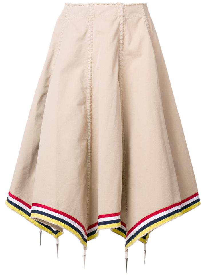 Jw Anderson Asymmetric Hem Skirt - Nude & Neutrals