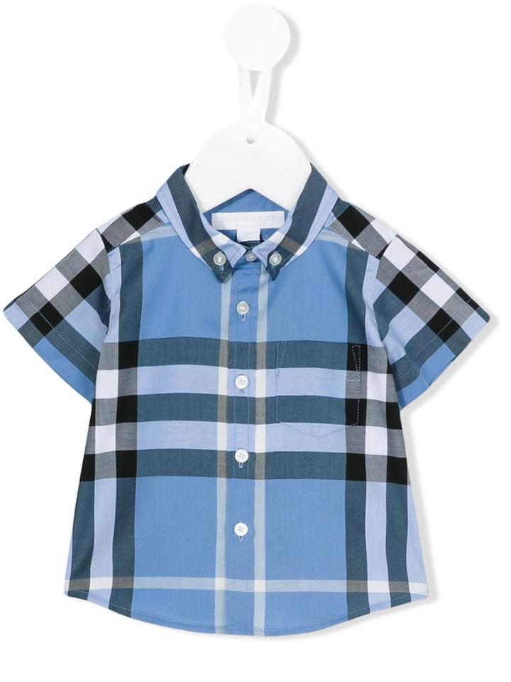 Burberry Kids - Fred Shirts - Kids - Cotton - 18 Mth, Blue