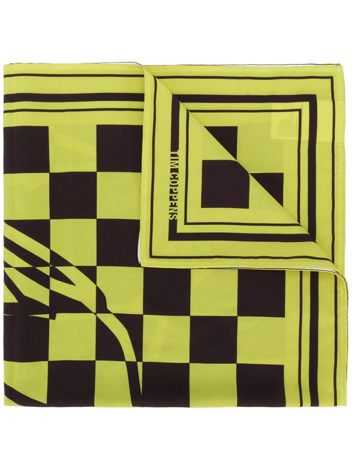 Tim Coppens Lion Checked Bandana - Green