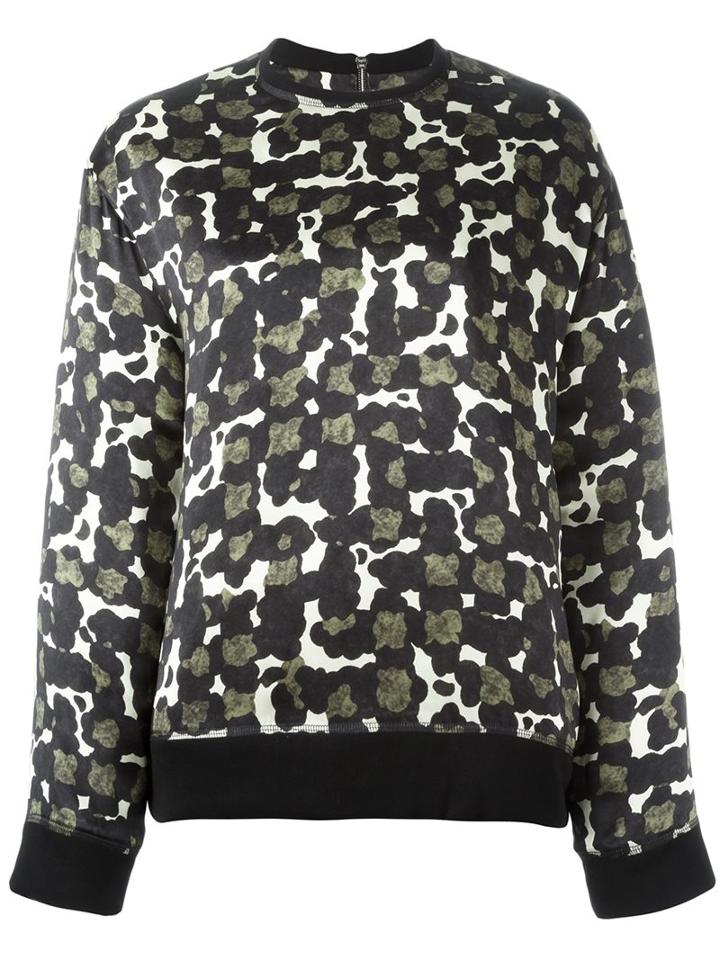 Dsquared2 Paint Pattern Sweatshirts, Women's, Size: 40, Black, Silk/polyester