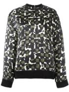 Dsquared2 Paint Pattern Sweatshirts, Women's, Size: 40, Black, Silk/polyester