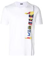 Z Zegna Flags Print T-shirt - White