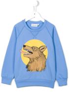 Mini Rodini 'wolf' Sweatshirt, Toddler Boy's, Size: 3 Yrs, Blue