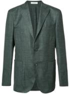 Boglioli Classic Blazer, Men's, Size: 52, Green, Wool/silk/linen/flax/cupro