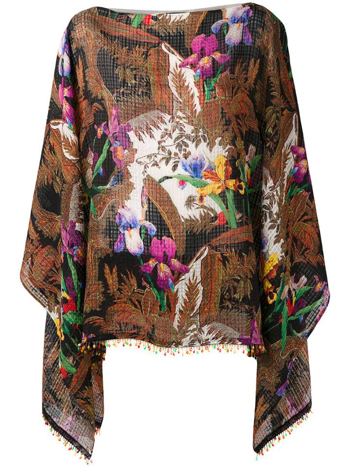 Etro Floral Print Blouse, Women's, Silk/glass/wood