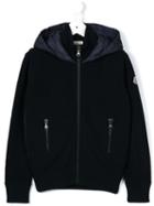 Moncler Kids Padded Back Hooded Jacket, Toddler Boy's, Size: 5 Yrs, Blue