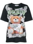 Moschino Teddy Dollar Logo T-shirt - Black