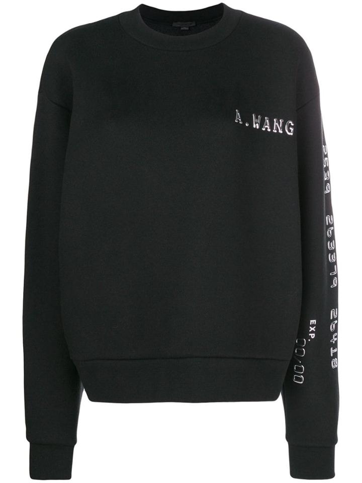 Alexander Wang Logo Sweater - Black