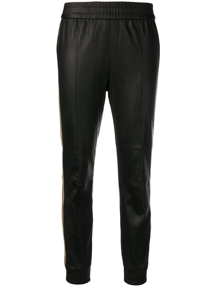 Sprwmn Fitted Tapered Trousers - Black