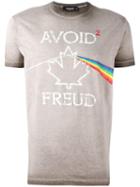 Dsquared2 'avoid Freud' T-shirt, Men's, Size: Small, Brown, Cotton
