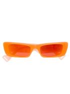 Gucci Eyewear Narrow Frame Sunglasses - Orange